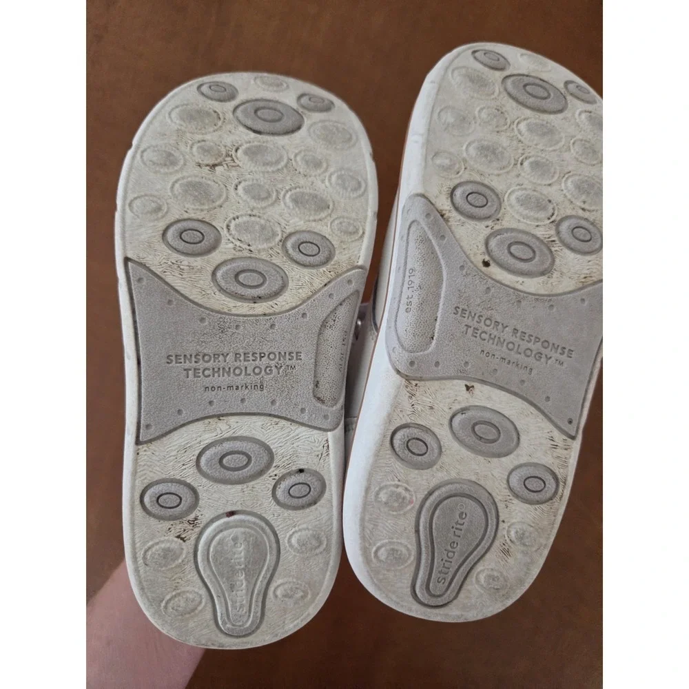 Stride Rite Srt Quinn Boys 8w Sneaker Booties White Learning To Walk Easter